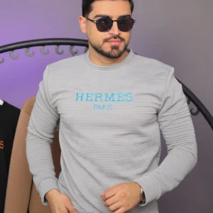 Pull Hermes (4) copyGris clair Pull Hermes
